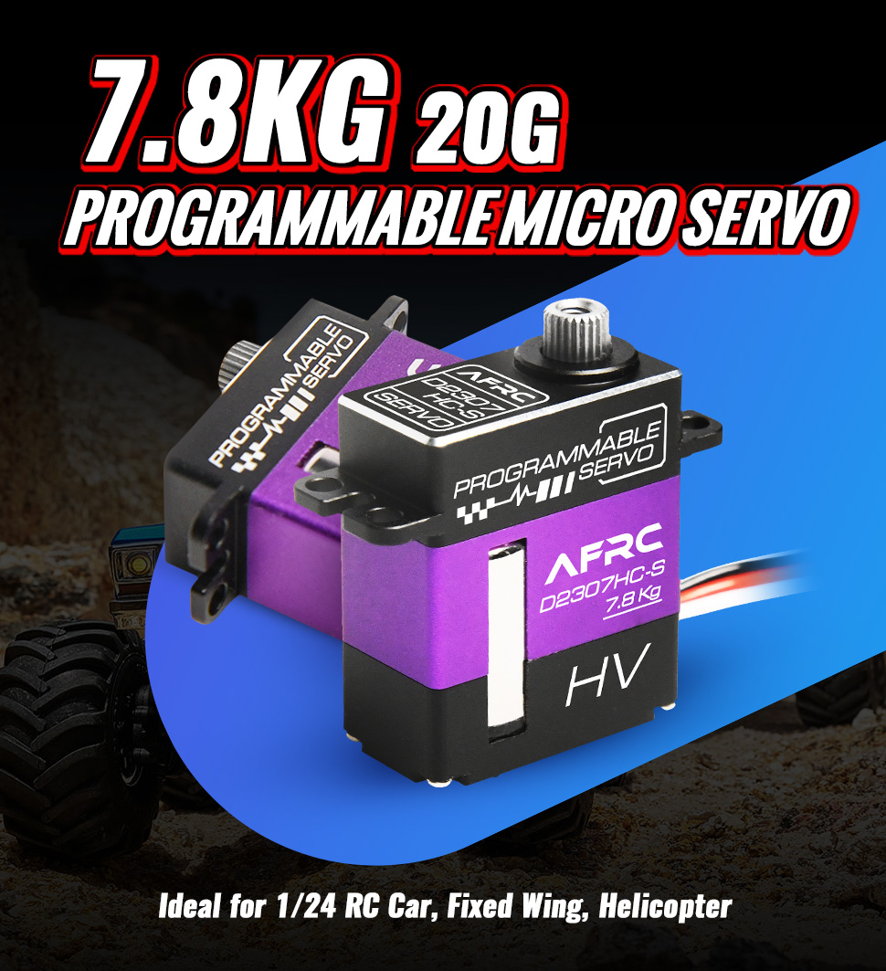 AFRC D2307HC-S 7.8kg 20g HV Pr - Rc Helicopter Battery ulasan dan harga